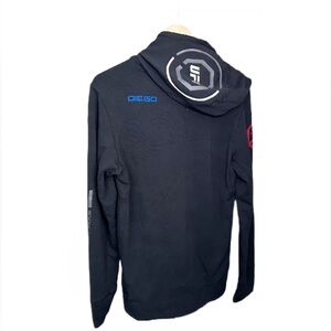 Reebok UFC Black & Blue ‘Diego Sanchez’ Warm Up Fight Kit Set | Men’s Small